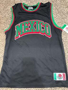 Mexico National Team Basketball Jersey Black Size M